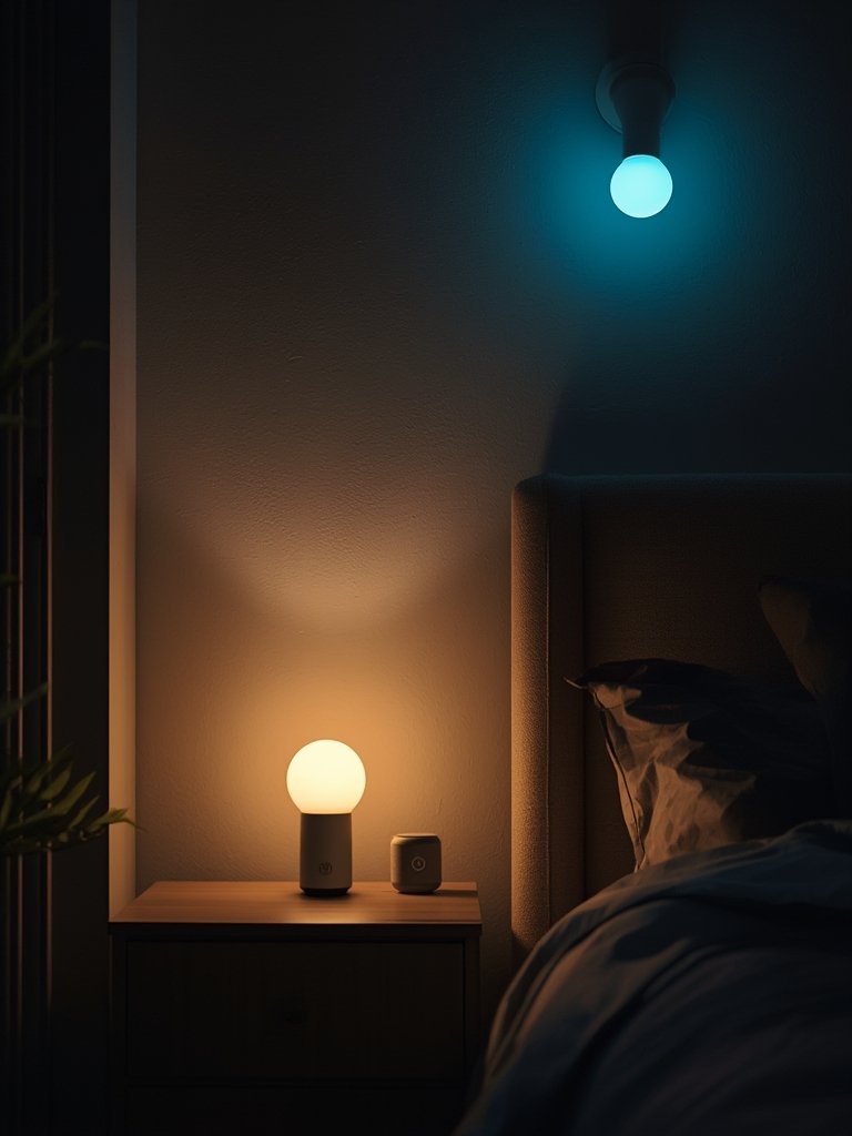 smart bulbs in action