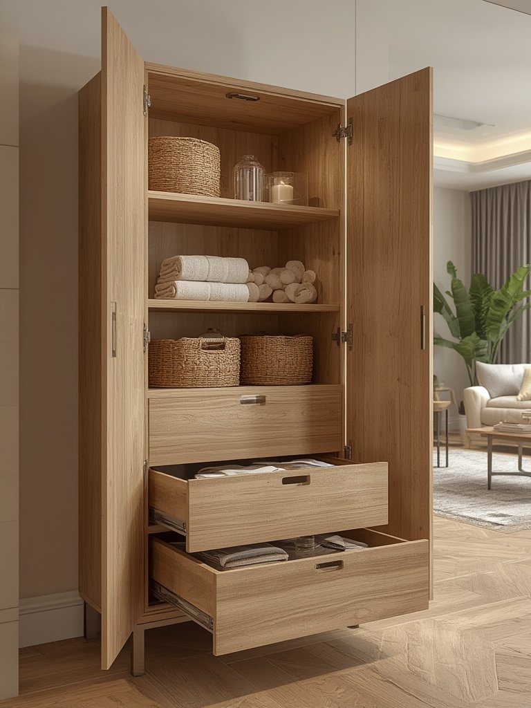 storage cabinet in action