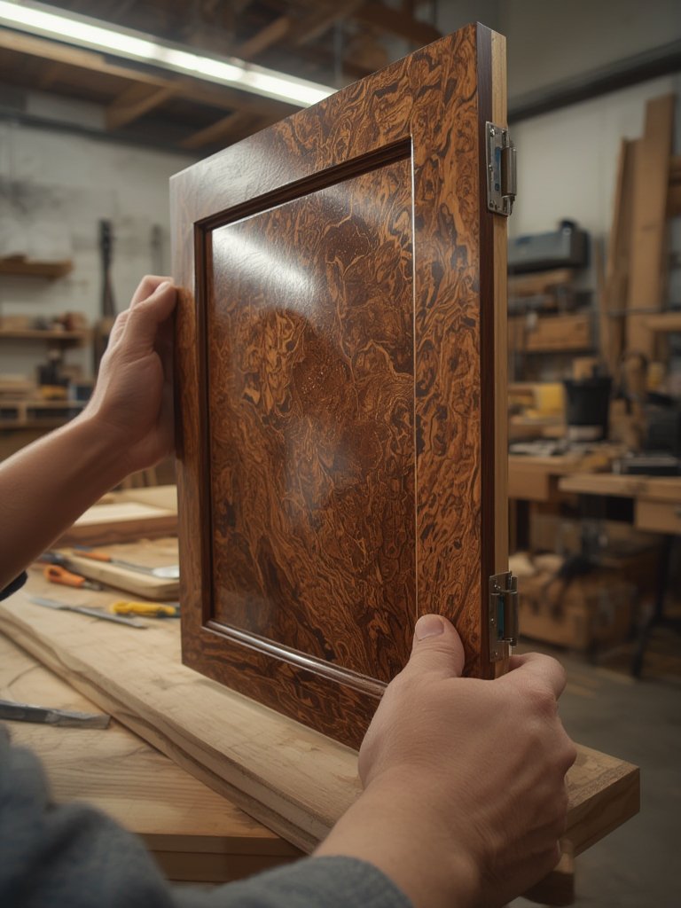 burl wood kitchen cabinets - Illustration 2