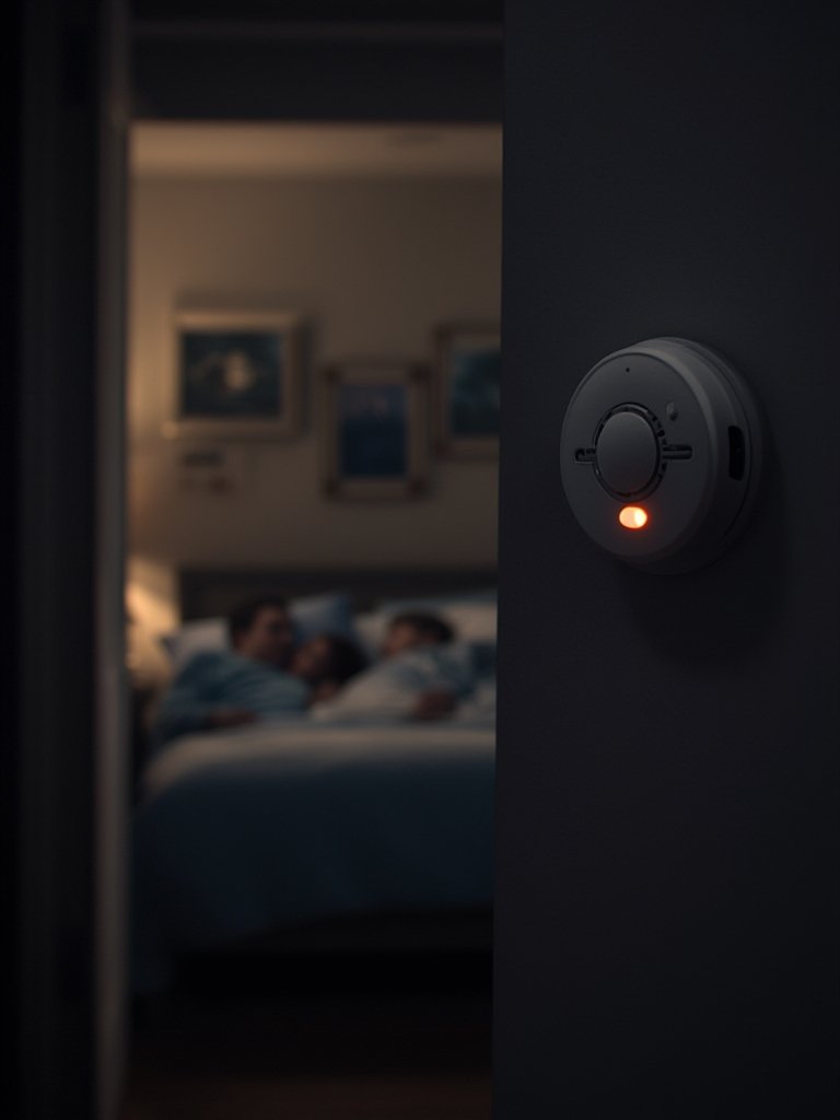 smoke detector in action