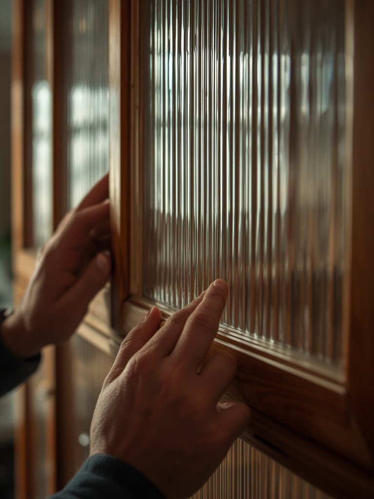 fluted glass cabinet - Illustration 2