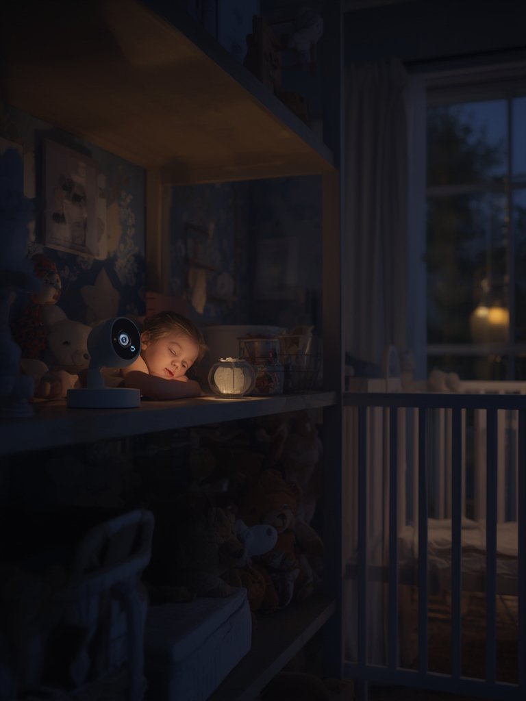 security camera in action