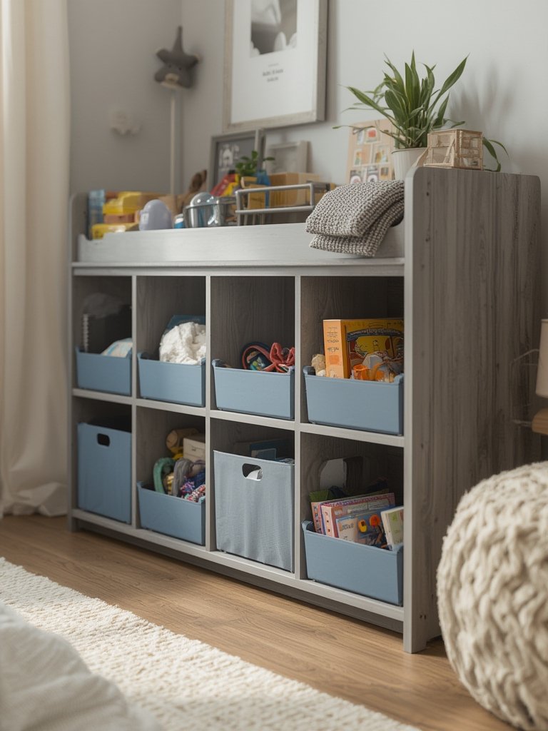 toy organizer in action