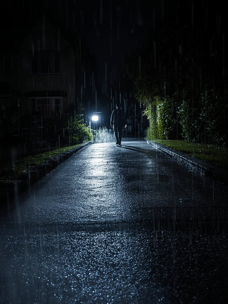 floodlight camera in action