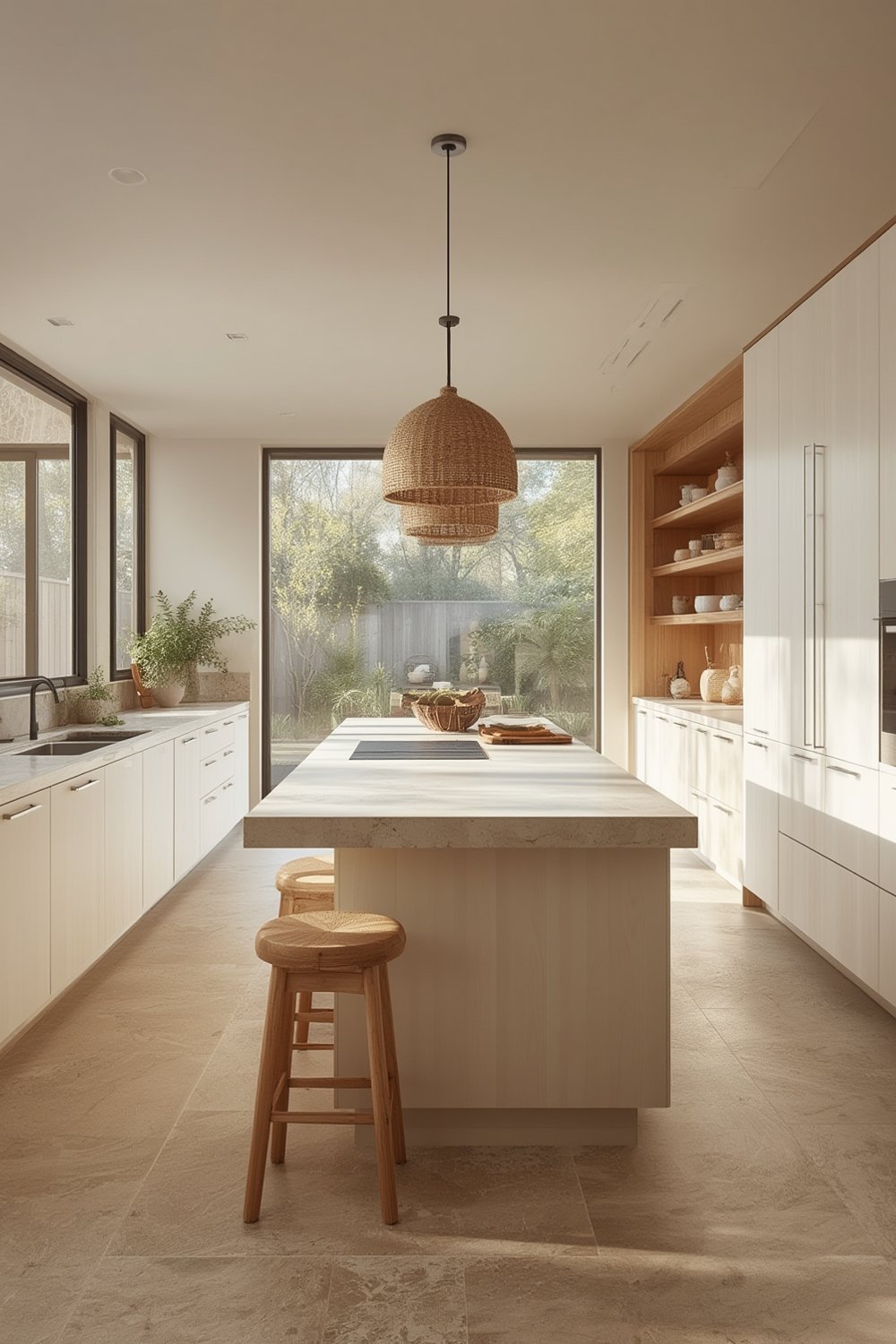 organic modern kitchen