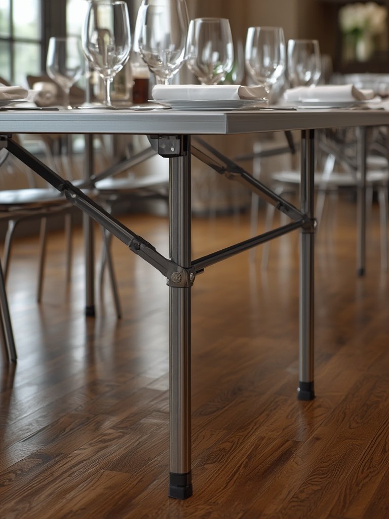 folding table in action